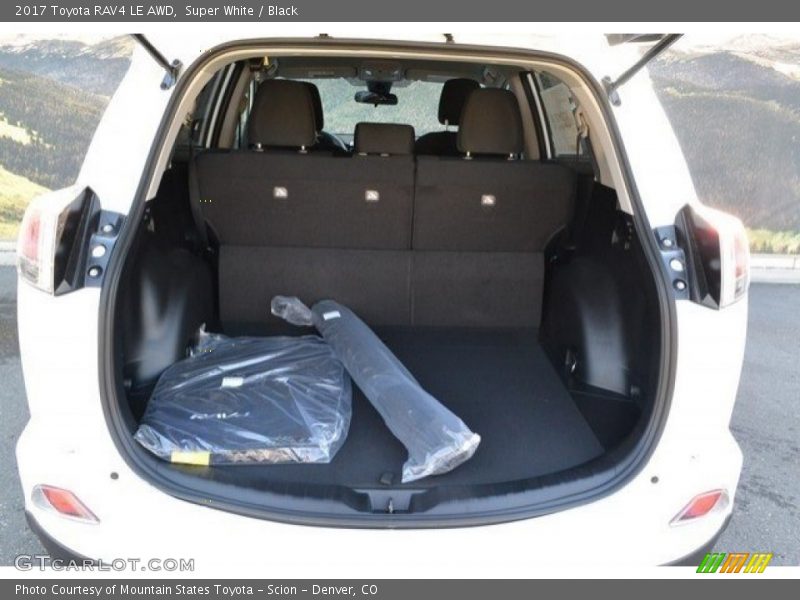 Super White / Black 2017 Toyota RAV4 LE AWD