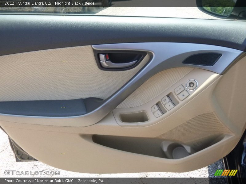Midnight Black / Beige 2012 Hyundai Elantra GLS