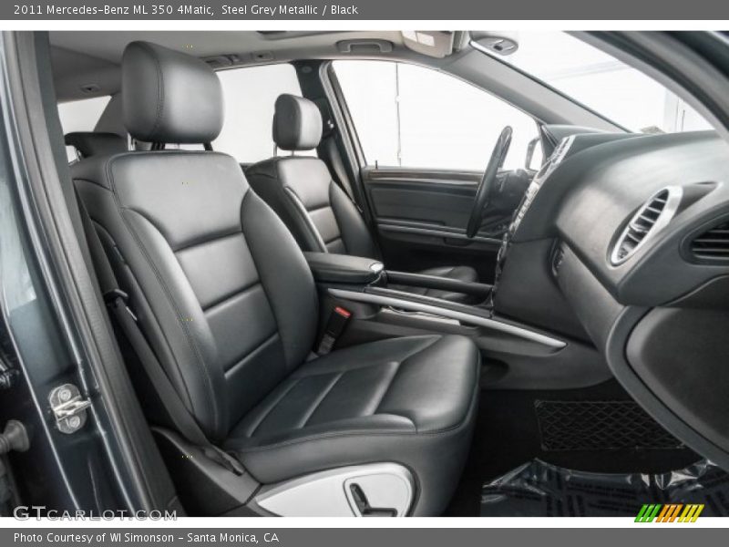 Steel Grey Metallic / Black 2011 Mercedes-Benz ML 350 4Matic