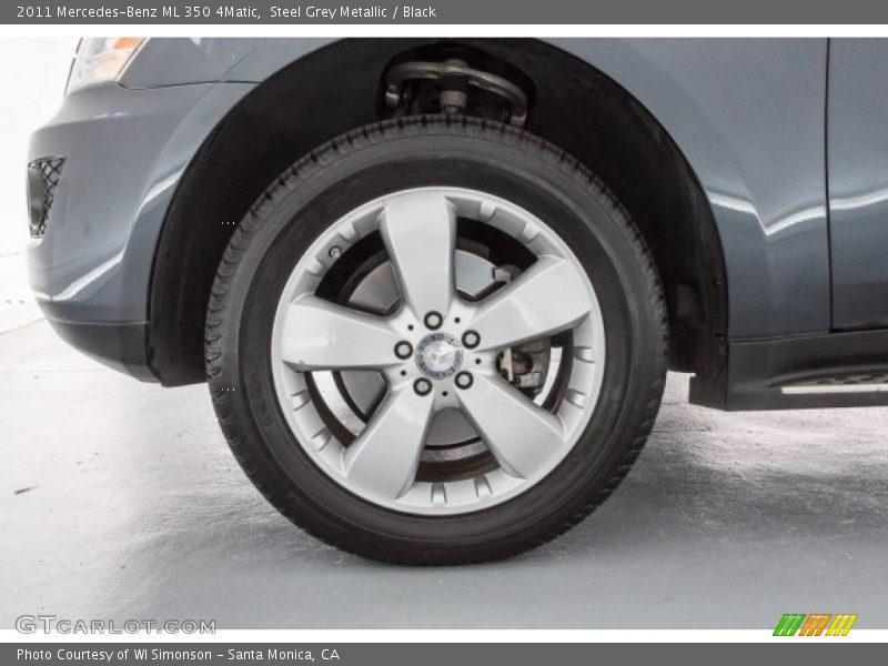 Steel Grey Metallic / Black 2011 Mercedes-Benz ML 350 4Matic