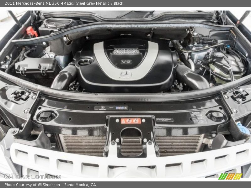 Steel Grey Metallic / Black 2011 Mercedes-Benz ML 350 4Matic