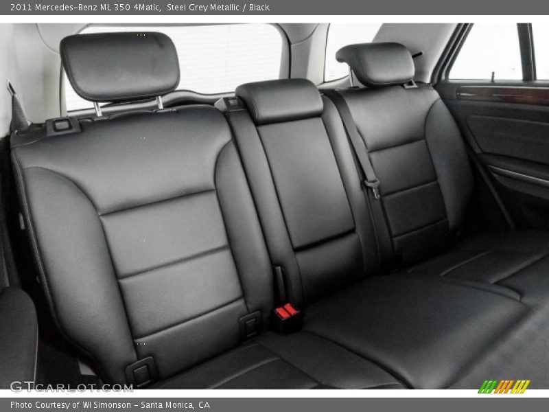 Steel Grey Metallic / Black 2011 Mercedes-Benz ML 350 4Matic