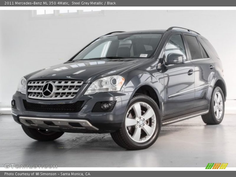 Steel Grey Metallic / Black 2011 Mercedes-Benz ML 350 4Matic
