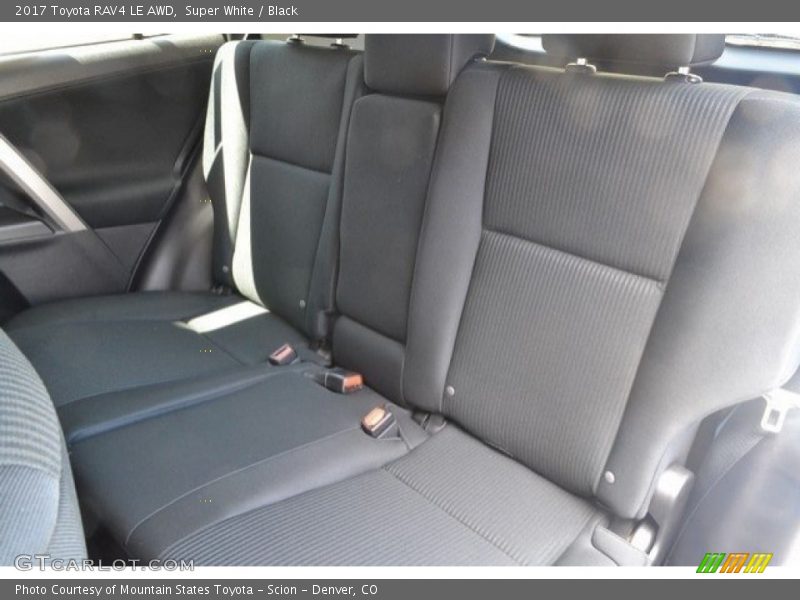 Super White / Black 2017 Toyota RAV4 LE AWD