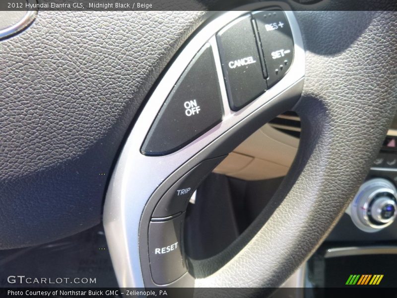 Midnight Black / Beige 2012 Hyundai Elantra GLS