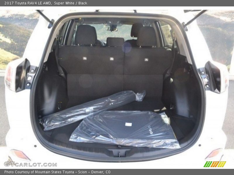 Super White / Black 2017 Toyota RAV4 LE AWD