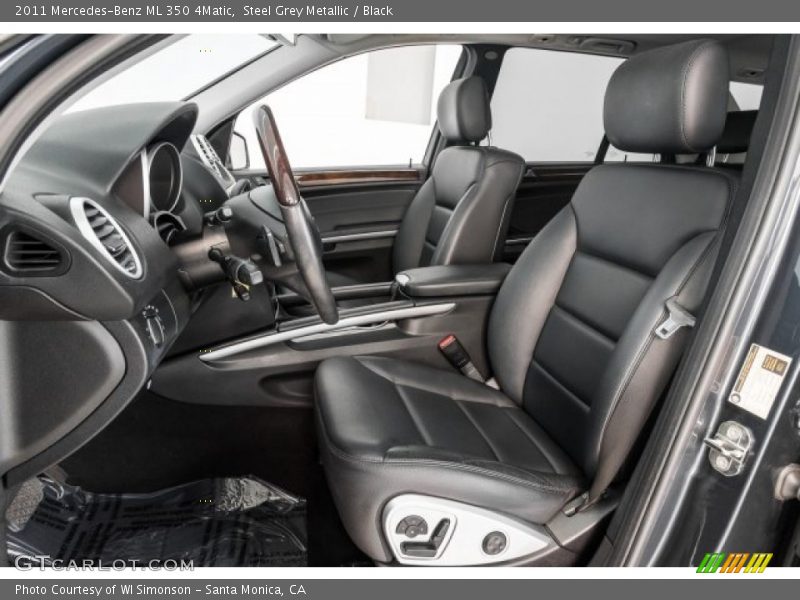Steel Grey Metallic / Black 2011 Mercedes-Benz ML 350 4Matic