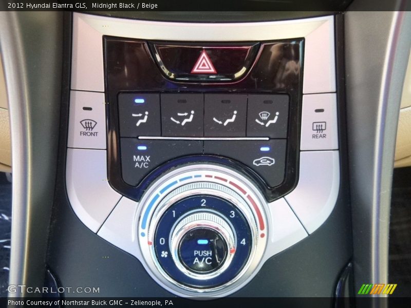 Midnight Black / Beige 2012 Hyundai Elantra GLS