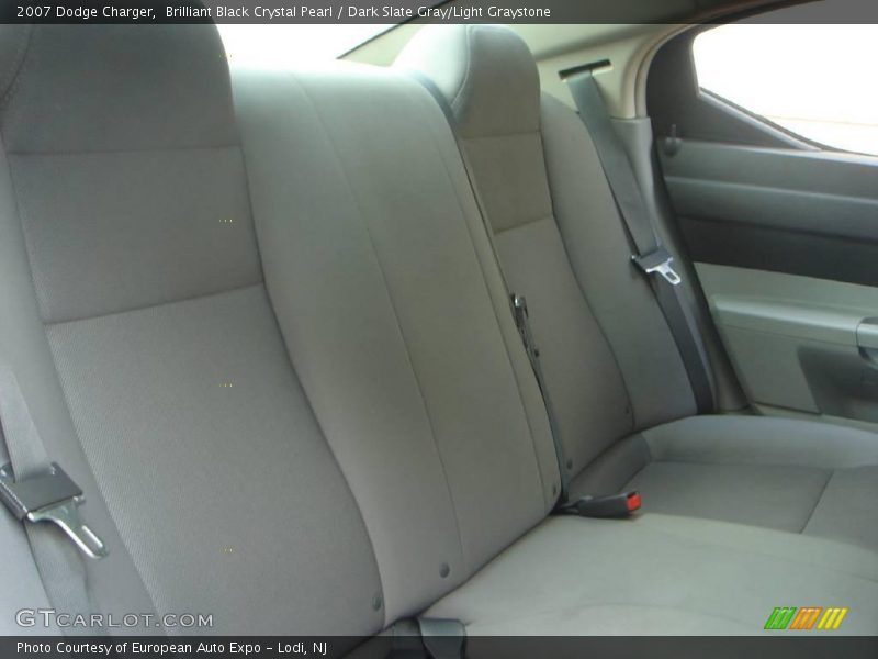 Brilliant Black Crystal Pearl / Dark Slate Gray/Light Graystone 2007 Dodge Charger
