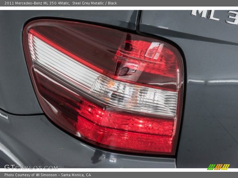 Steel Grey Metallic / Black 2011 Mercedes-Benz ML 350 4Matic
