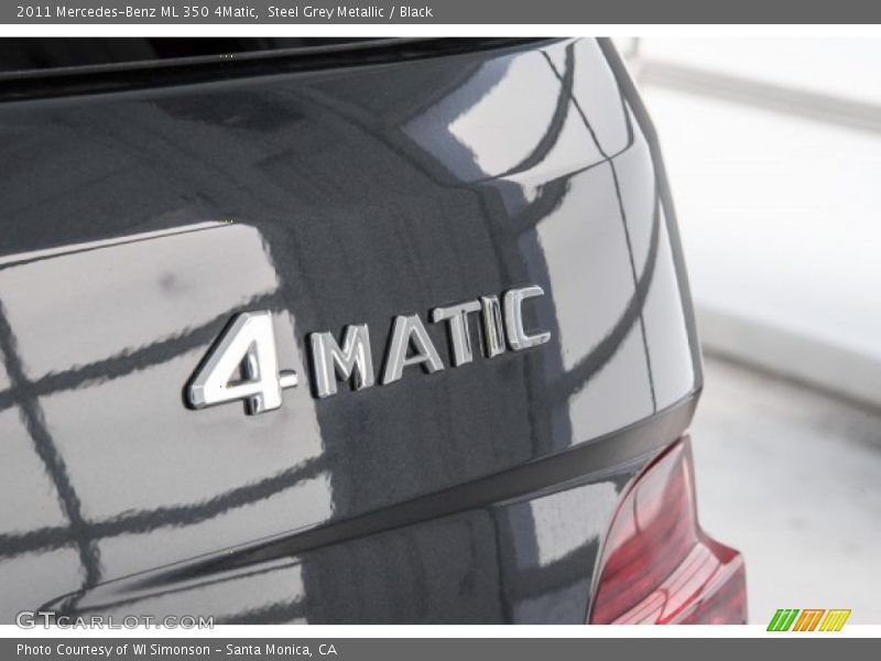 Steel Grey Metallic / Black 2011 Mercedes-Benz ML 350 4Matic