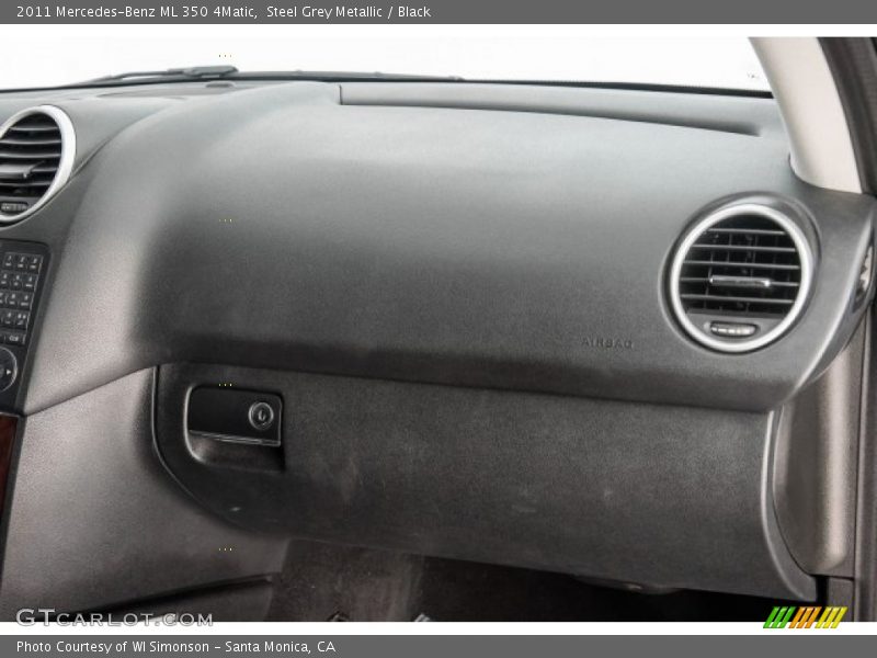 Steel Grey Metallic / Black 2011 Mercedes-Benz ML 350 4Matic