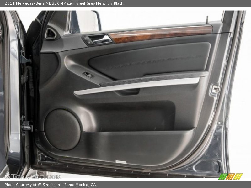 Steel Grey Metallic / Black 2011 Mercedes-Benz ML 350 4Matic