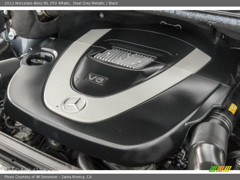 Steel Grey Metallic / Black 2011 Mercedes-Benz ML 350 4Matic