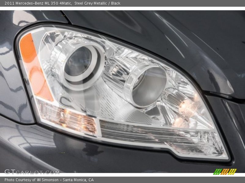 Steel Grey Metallic / Black 2011 Mercedes-Benz ML 350 4Matic