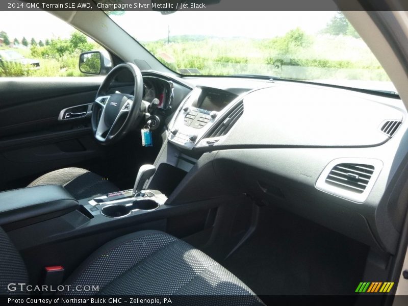 Champagne Silver Metallic / Jet Black 2014 GMC Terrain SLE AWD