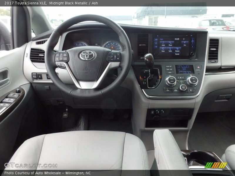 Midnight Black Metallic / Ash 2017 Toyota Sienna XLE