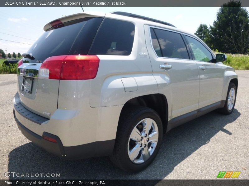Champagne Silver Metallic / Jet Black 2014 GMC Terrain SLE AWD