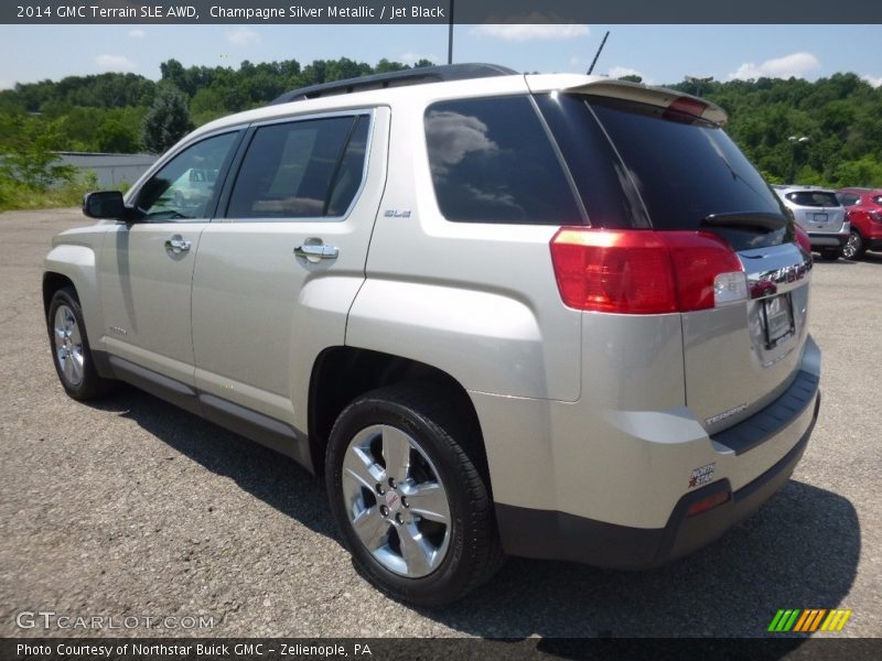 Champagne Silver Metallic / Jet Black 2014 GMC Terrain SLE AWD