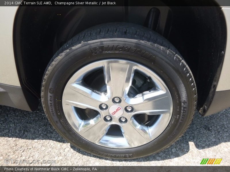 Champagne Silver Metallic / Jet Black 2014 GMC Terrain SLE AWD