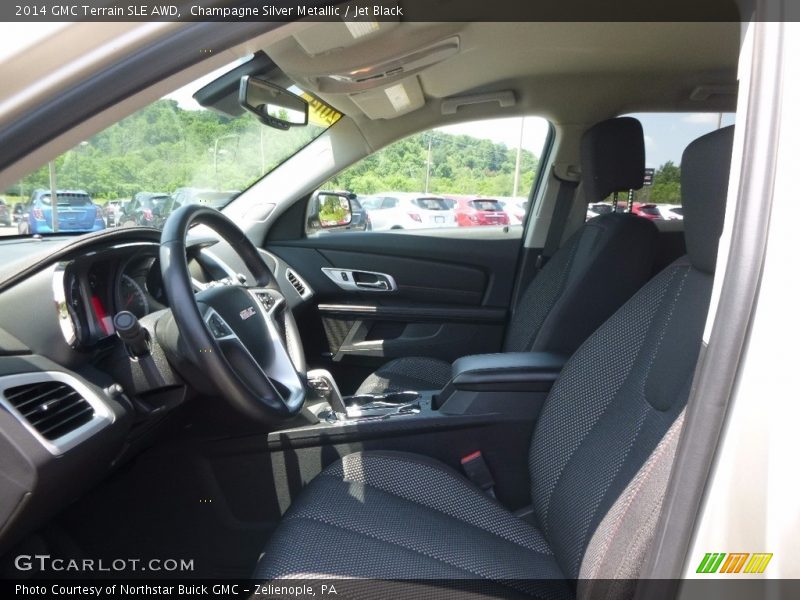 Champagne Silver Metallic / Jet Black 2014 GMC Terrain SLE AWD