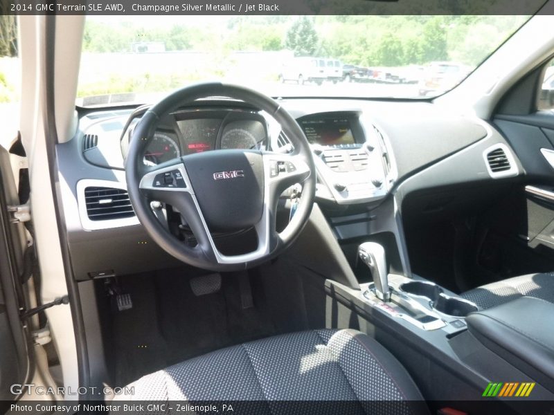 Champagne Silver Metallic / Jet Black 2014 GMC Terrain SLE AWD