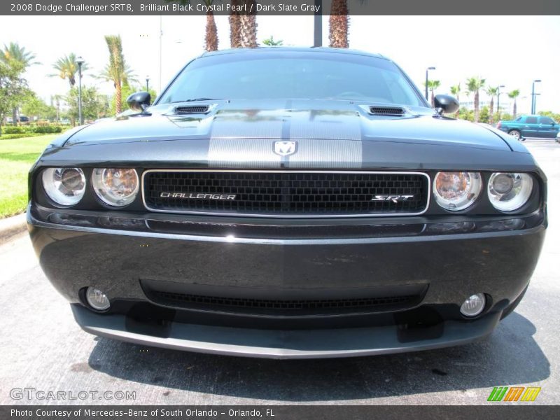 Brilliant Black Crystal Pearl / Dark Slate Gray 2008 Dodge Challenger SRT8
