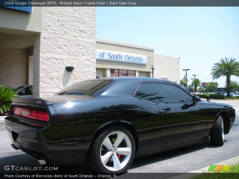 Brilliant Black Crystal Pearl / Dark Slate Gray 2008 Dodge Challenger SRT8