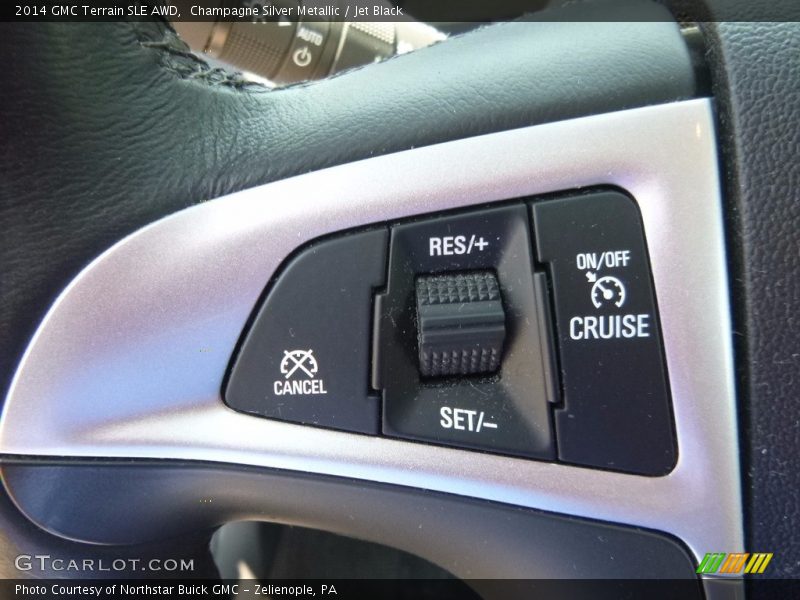 Champagne Silver Metallic / Jet Black 2014 GMC Terrain SLE AWD