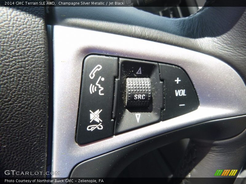 Champagne Silver Metallic / Jet Black 2014 GMC Terrain SLE AWD