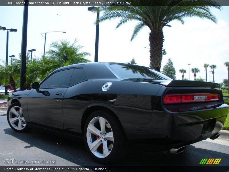 Brilliant Black Crystal Pearl / Dark Slate Gray 2008 Dodge Challenger SRT8