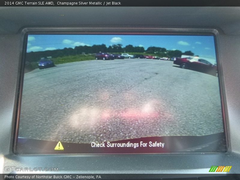 Champagne Silver Metallic / Jet Black 2014 GMC Terrain SLE AWD