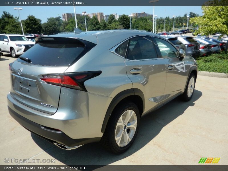 Atomic Silver / Black 2017 Lexus NX 200t AWD