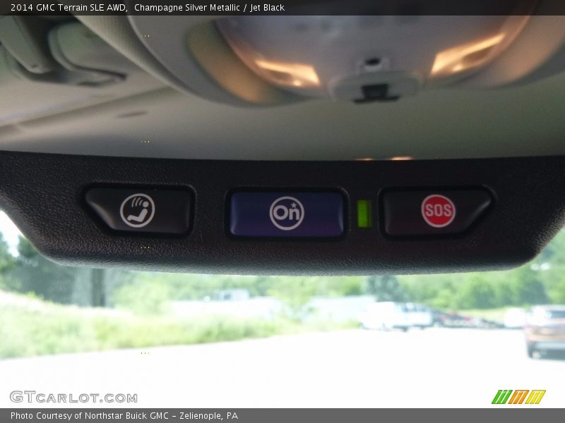 Champagne Silver Metallic / Jet Black 2014 GMC Terrain SLE AWD