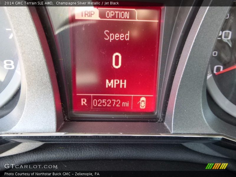 Champagne Silver Metallic / Jet Black 2014 GMC Terrain SLE AWD