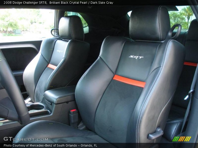 Brilliant Black Crystal Pearl / Dark Slate Gray 2008 Dodge Challenger SRT8