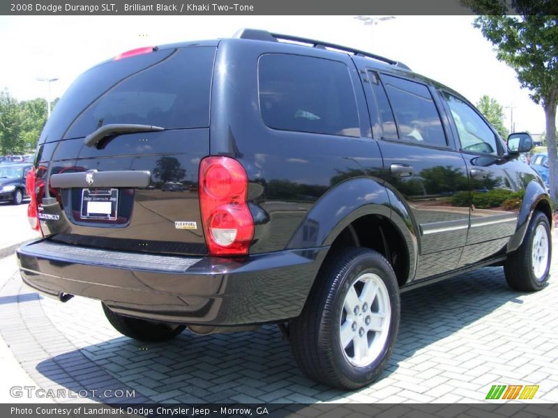 Brilliant Black / Khaki Two-Tone 2008 Dodge Durango SLT