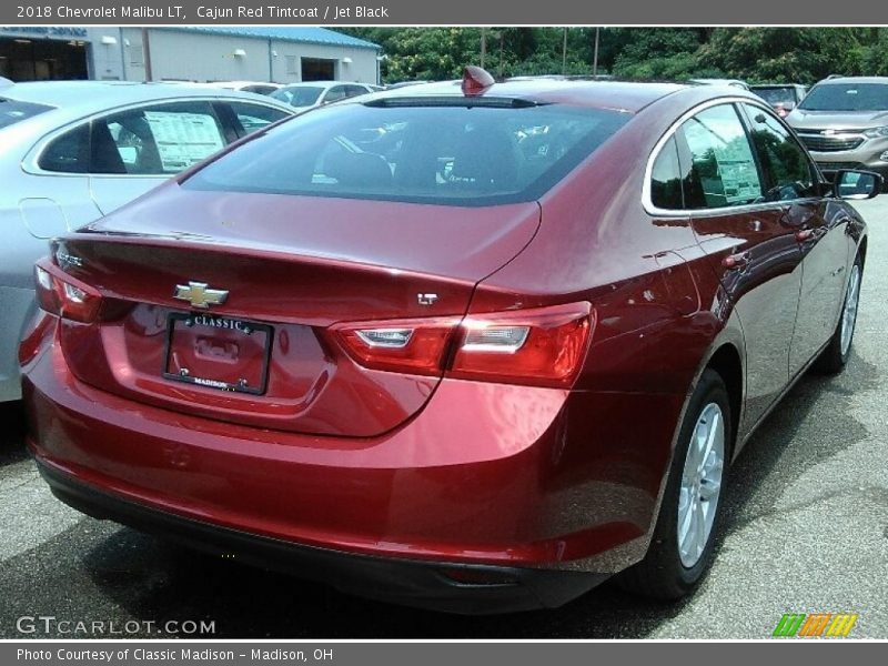 Cajun Red Tintcoat / Jet Black 2018 Chevrolet Malibu LT