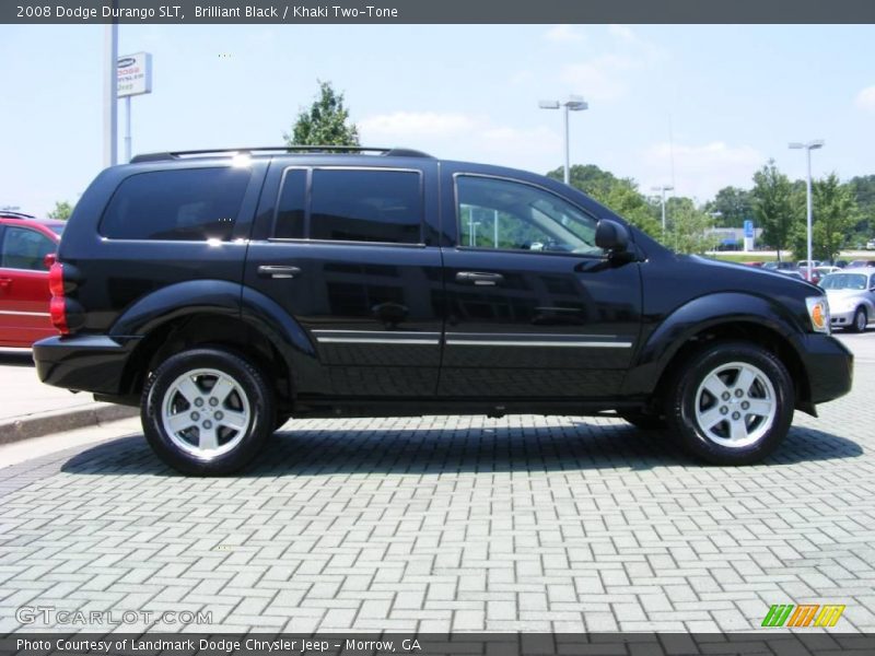 Brilliant Black / Khaki Two-Tone 2008 Dodge Durango SLT