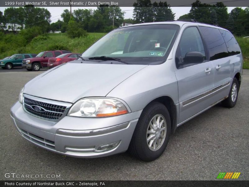 Silver Frost Metallic / Dark Denim Blue 1999 Ford Windstar SE