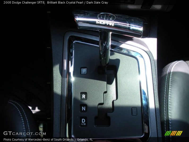 Brilliant Black Crystal Pearl / Dark Slate Gray 2008 Dodge Challenger SRT8