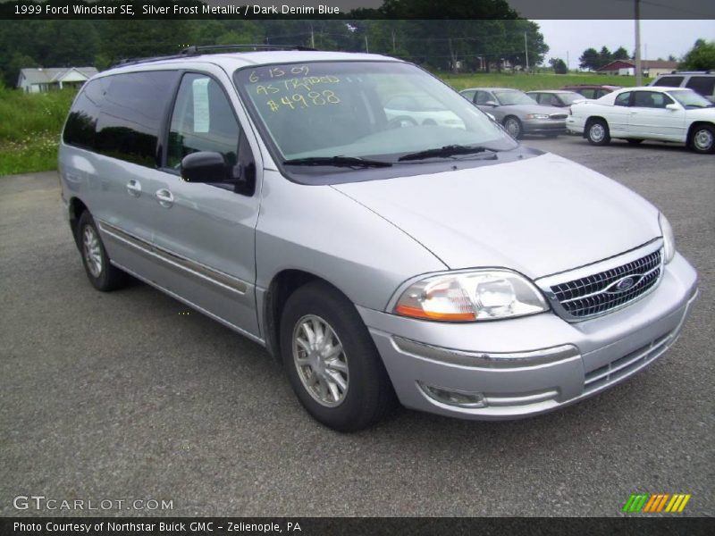 Silver Frost Metallic / Dark Denim Blue 1999 Ford Windstar SE