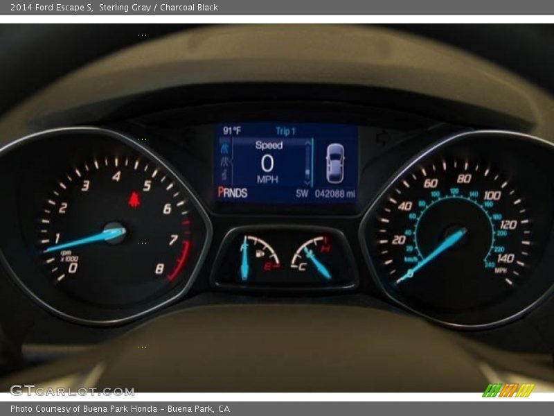 Sterling Gray / Charcoal Black 2014 Ford Escape S