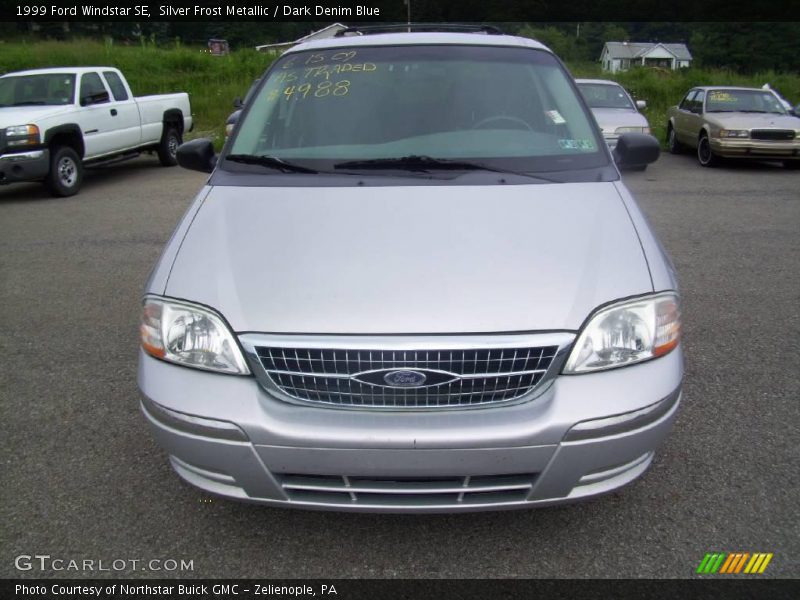 Silver Frost Metallic / Dark Denim Blue 1999 Ford Windstar SE