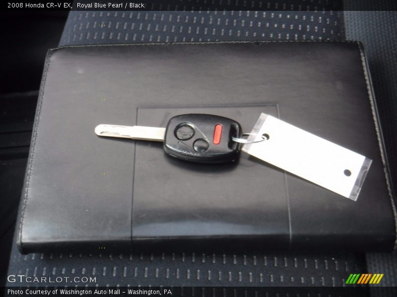 Royal Blue Pearl / Black 2008 Honda CR-V EX