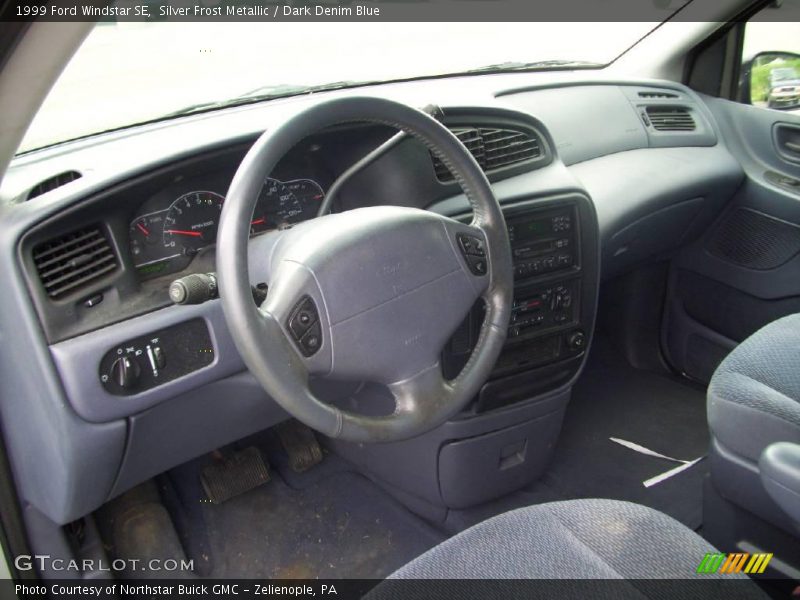 Silver Frost Metallic / Dark Denim Blue 1999 Ford Windstar SE