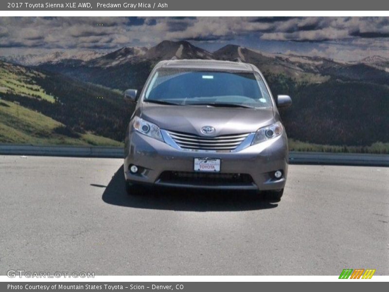 Predawn Gray Mica / Ash 2017 Toyota Sienna XLE AWD