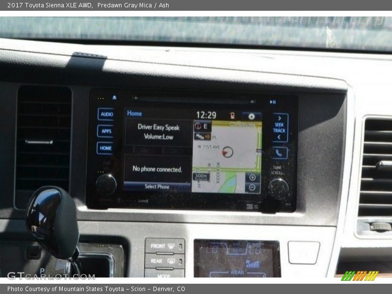 Predawn Gray Mica / Ash 2017 Toyota Sienna XLE AWD