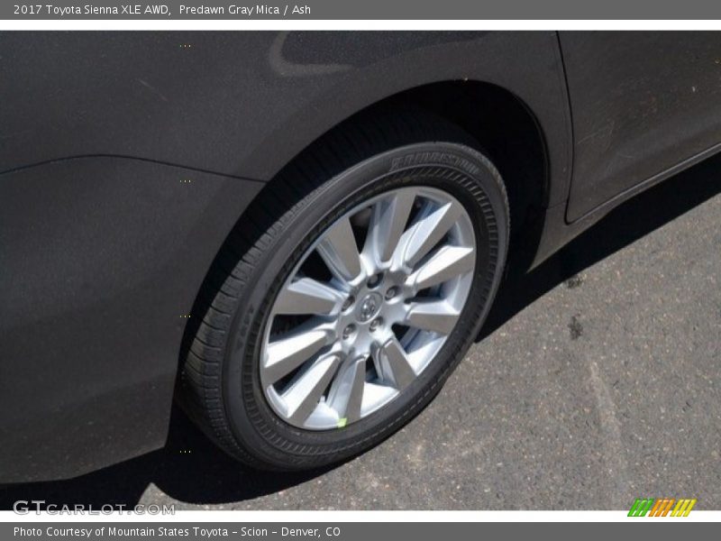 Predawn Gray Mica / Ash 2017 Toyota Sienna XLE AWD