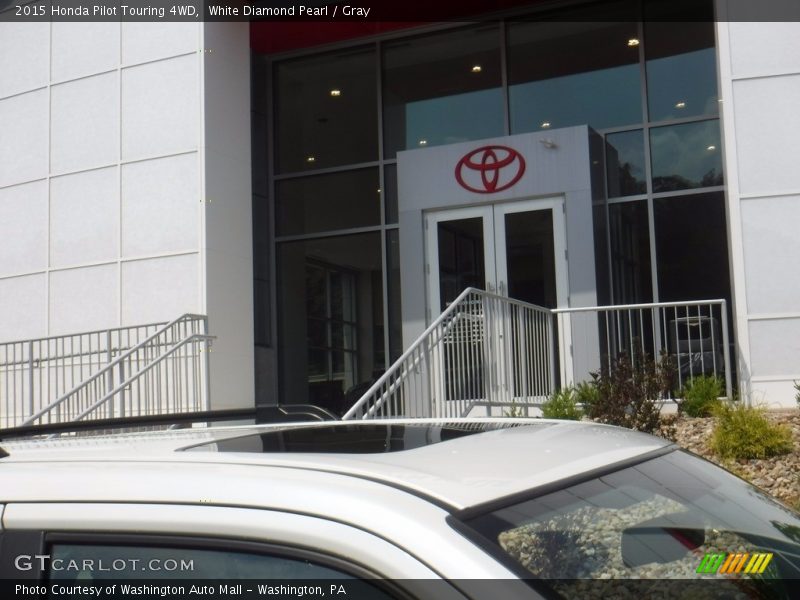 White Diamond Pearl / Gray 2015 Honda Pilot Touring 4WD